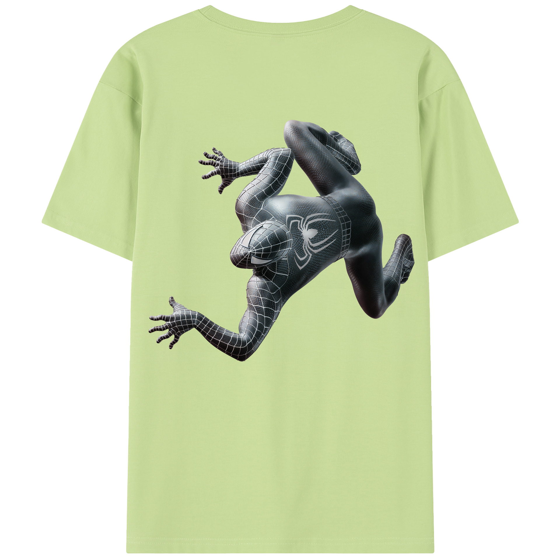 （画像用） Spider Man スパイダーマン 綿100％半袖Tシャツ（背面プリント）